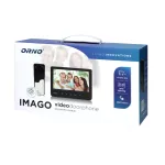 IMAGO, zestaw wideodomofonowy jednorodzinny, 4-żyłowy, kolor, LCD 7", czarny