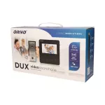 DUX, zestaw wideodomofonowy jednorodzinny, 4-żyłowy, kolor, LCD 4,3", czarny