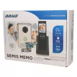 SEMIS MEMO, zestaw wideodomofonowy jednorodzinny, bezprzewodowy, zasięg 150m, kolor, LCD 2,4", pamięć wewnętrzna, natynkowy, IP55