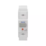 1-fazowy wskaźnik zużycia energii elektrycznej, 80A, dodatkowy wskaźnik, wyjście impulsowe, przycisk RESET, 2 moduły, DIN TH-35mm