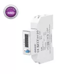 1-fazowy licznik energii elektrycznej, dwukierunkowy, wielotaryfowy, 100A, port RS-485, MID, 1 moduł, DIN TH-35mm