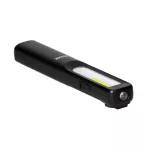 Latarka warsztatowa LED 3W 200lm + 50lm, 1200mAh, 3 tryby 100%, 50%, dioda frontowa, magnes, klips