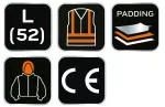 Bluza dziana, ocieplana z kapturem, rozmiar L