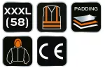 Bluza dziana, ocieplana z kapturem, rozmiar  XXXL