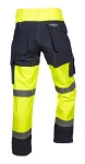Spodnie robocze ostrzegawcze softshell, żółte, rozmiar XL