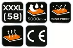 Spodnie robocze softshell, rozmiar XXXL