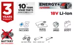 Urządzenie wielofunkcyjne akumulatorowe Energy+ 18V, Li-Ion, bez akumulatora
