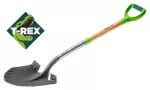 Szpadel ostry, drewniany trzonek, T-Rex