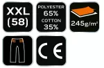 Krótkie spodenki BASIC, rozmiar XXL