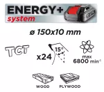 Tarcza do pilarki, widiowa 150 x 10mm, 1.6mm , 24 zęby, Energy+