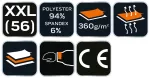Kurtka softshell HD+, rozmiar XXL