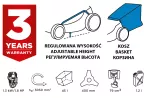 Kosiarka spalinowa 1.8KM, szerokosć koszenia 400mm
