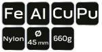 Młotek z wymiennymi końcówkami 660g/45mm
