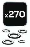 O-ringi klimatyzacji HNBR, 270 sztuk