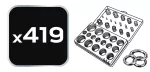 O-ringi gumowe, 419 sztuk