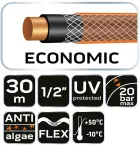 Wąż ogrodowy 1/2" x 30 m, 4-warstwowy NEO ECONOMIC