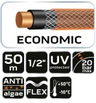 Wąż ogrodowy 1/2" x 50 m, 4-warstwowy NEO ECONOMIC