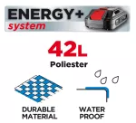 Duża torba na kółkach z rączką Energy+