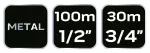 Stojak na wąż ogrodowy, metalowy, do 100 m węża 1/2"
