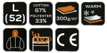 Bluza robocza PREMIUM, dwuwarstwowa, rozmiar L
