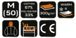 Bluza robocza PREMIUM, dwuwarstwowa, rozmiar M