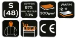 Bluza robocza PREMIUM, dwuwarstwowa, rozmiar S