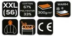 Bluza robocza PREMIUM, dwuwarstwowa, rozmiar XXL