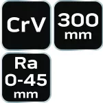 Szczypce do rur 300 mm, zakres 0-45 mm