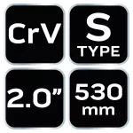 Klucz do rur typ "S", 2.0", 530 mm