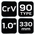 Klucz do rur typ "90", 1.0", 330 mm