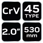 Klucz do rur typ "45", 2.0", 530 mm