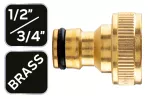Przyłacze do kranu 1/2"- 3/4", mosiężne