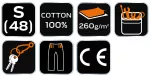 Krótkie spodenki COTTON Slim, 100% cotton, rozmiar S