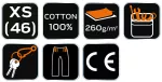 Krótkie spodenki COTTON Slim, 100% cotton, rozmiar XS