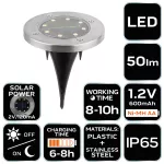 Lampa solarna trawnikowa LED 50 lm