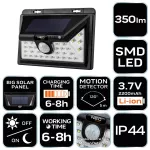 Lampa solarna ścienna SMD LED 350 lm