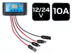 Kontroler panelu słonecznego 10A, 12/24V