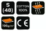 Koszulka polo DENIM, czarna, rozmiar S