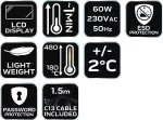 Stacja lutownicza SL1, 60W, 180-480 °C
