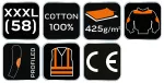 Bluza robocza Premium PRO, rozmiar XXXL