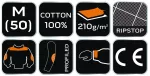 Bluza robocza Neo Garage, 100% bawełna rip stop, rozmiar M