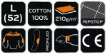 Bluza robocza Neo Garage, 100% bawełna rip stop, rozmiar L