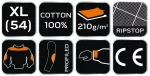 Bluza robocza Neo Garage, 100% bawełna rip stop, rozmiar XL