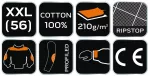 Bluza robocza Neo Garage, 100% bawełna rip stop, rozmiar XXL