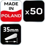 Kliny dystansowe duże, 50 szt.