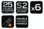 Klucze Torx 6 szt. wkładka