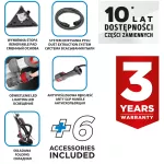 Szlifierka do gipsu 710W, 225mm/215 mm, okrągła i trójkątna stopa, latarka