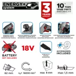 Strug akumulatorowy Energy+ 18V