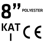 Rękawice ogrodowe , poliester, wzór kwiatki, rozmiar 8"