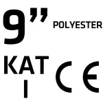 Rękawice ogrodowe , poliester, wzór kwiatki, rozmiar 9"